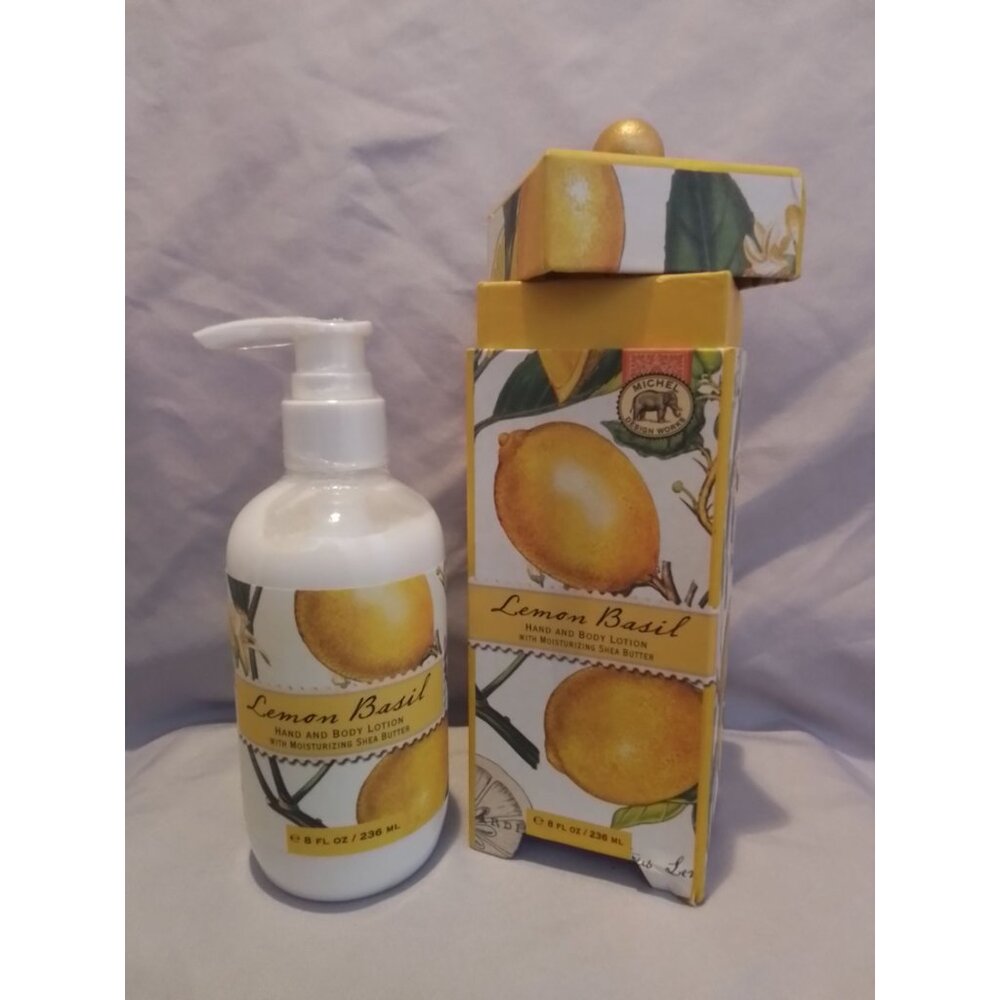 Michel Design Works Lemon Basil Hand & Body Lotion With Moisturizing Shea Butter